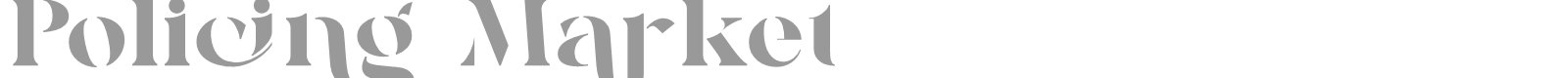 Policing Market font preview